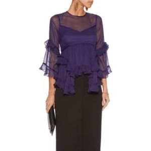 Cinq a Sept silky purple top